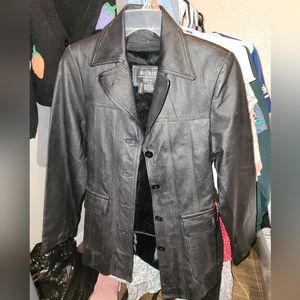 Richie Collection 100℅ Leather Blazer/Coat/Jacket